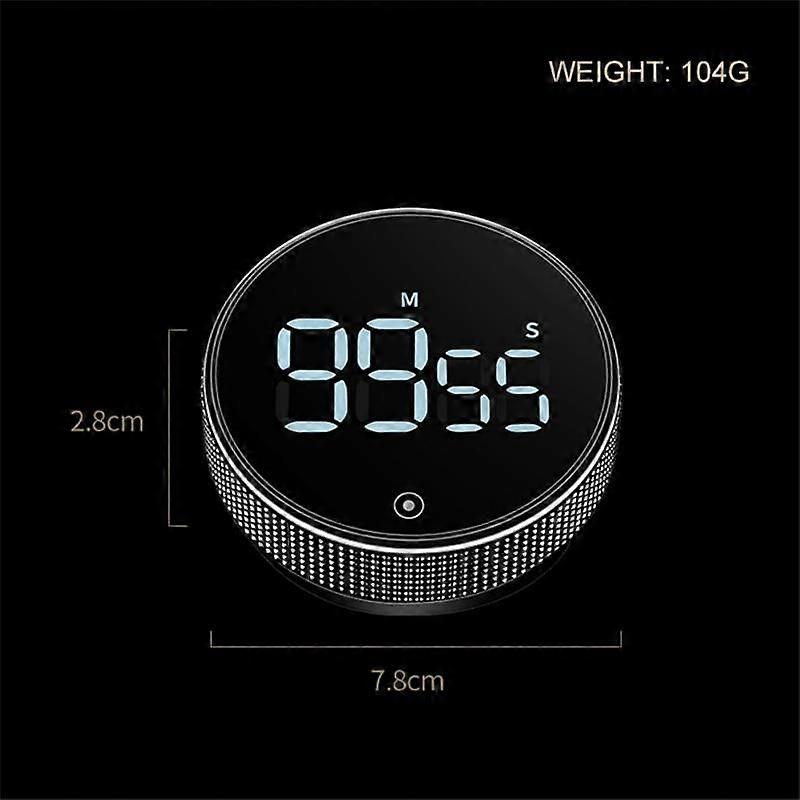 Xiaomi Baseus Kitchen Timer Magnetic Digital Timer Manual Countdown Alarm Clock Mechanical Cooking Timer Shower Study Stopwatch