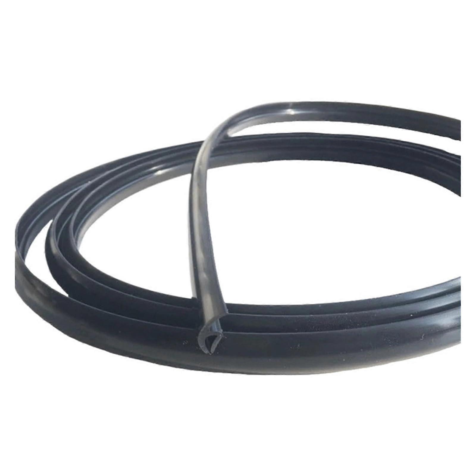 Windshield Rubber Seal 1.7m Self-Adhesive Sealing Strip for Auto Car Dashboard Sunroof Dustproof Installation