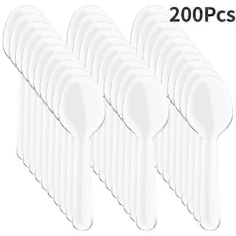 100/500 Pcs Mini Cuillère À Crème Glacée En Bois Jetable En Bois Dessert Pelle Western Wedding Party Vaisselle Accessoires De Cuisine Outil SMTX