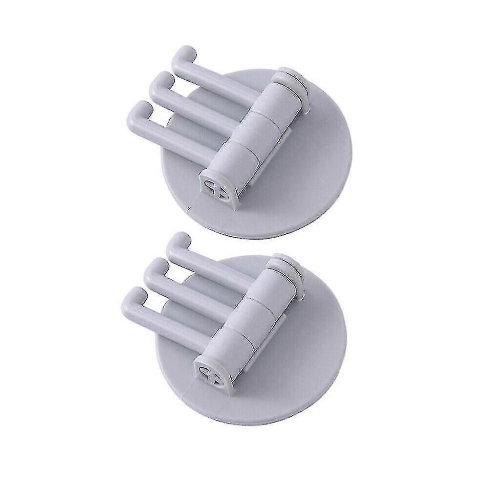 Bath Towel Rack Mounted H Hook(grey)(2 Pcs)