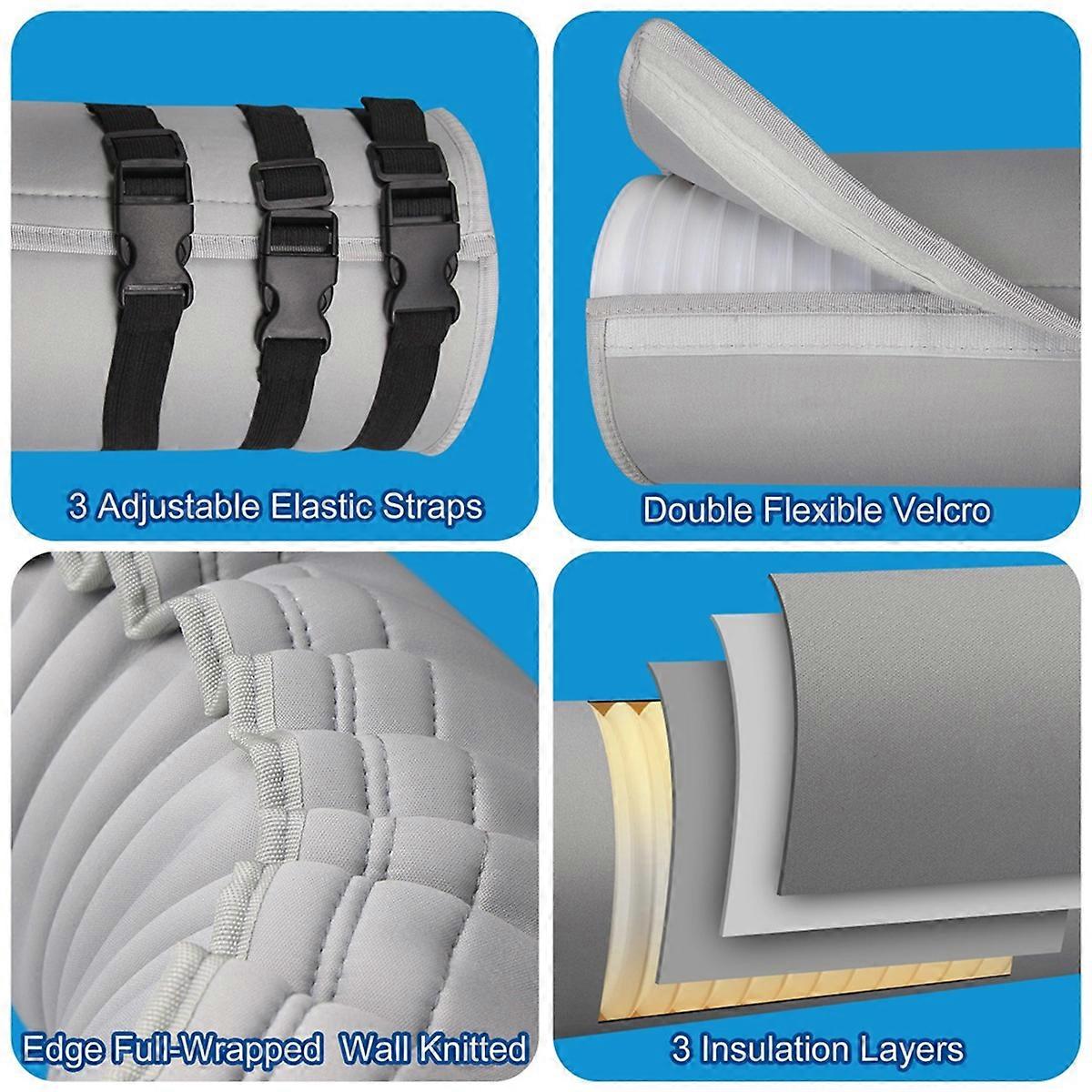 Portable AC Hose Insulation Sleeve,Air Conditioner Hose Cover Wrap