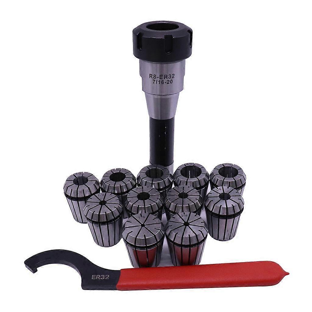 ER32 Chuck MT2 Spanner with 11 PC Collets Set and garden Use