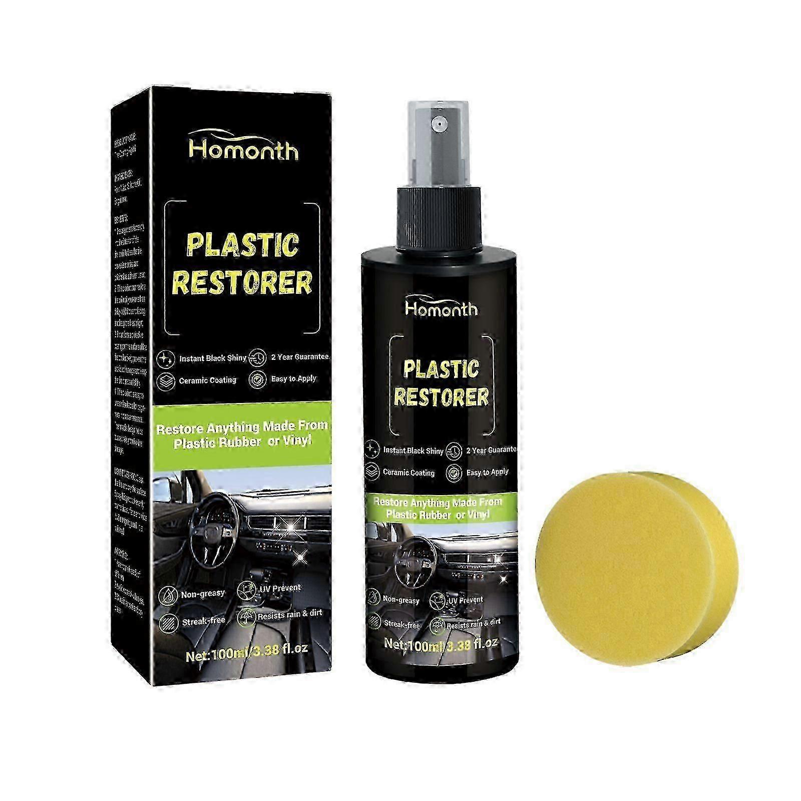 Plastic Restorer, Car Interior Seat Dial Cleaning Dust-Proof Decontamination Coating Agent