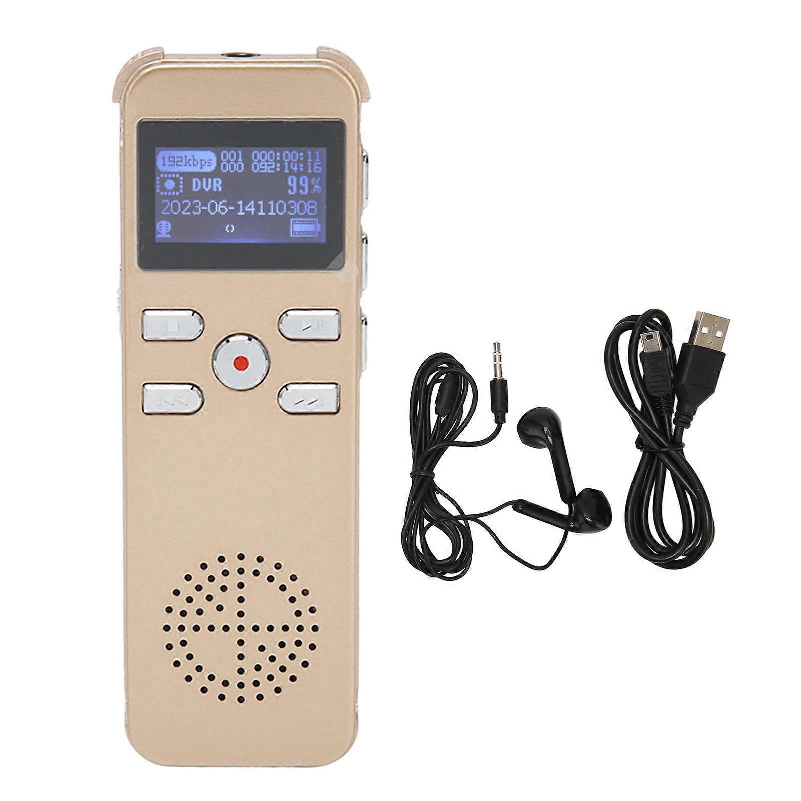Digital Voice Voice Activated 220 Hours Sound Recording Device MP3 Recorder for Lectures Meetings