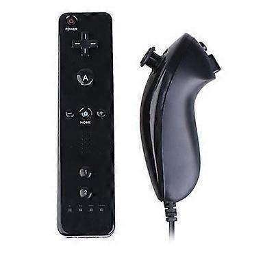 Remote and Nunchuck Controller Set Combo Compatible for Classic Games