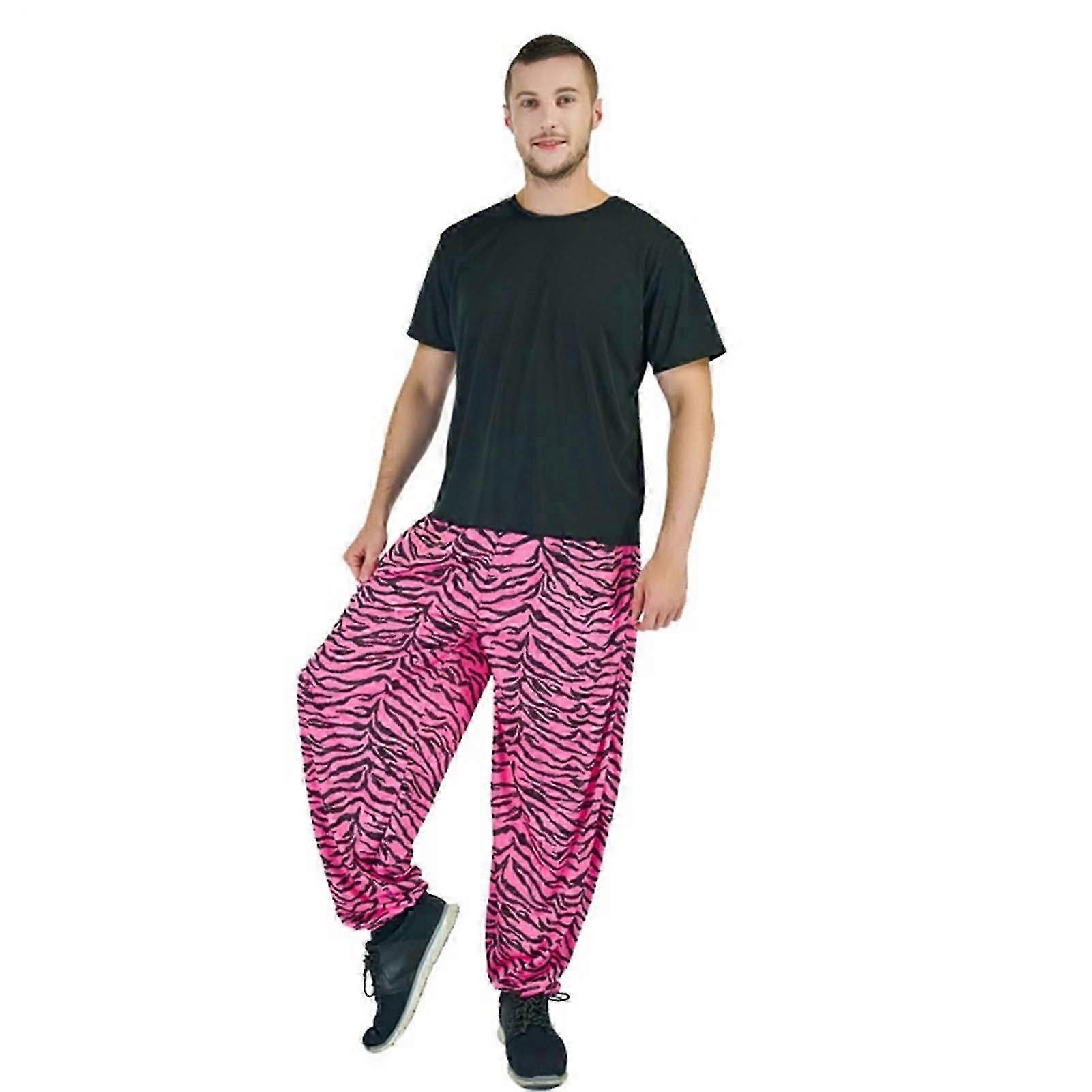 الوردي حمار وحشي الشريط السراويل للرجال هالوين حزب كوسبالي زي موضوع حزب المرحلة أداء الملابس