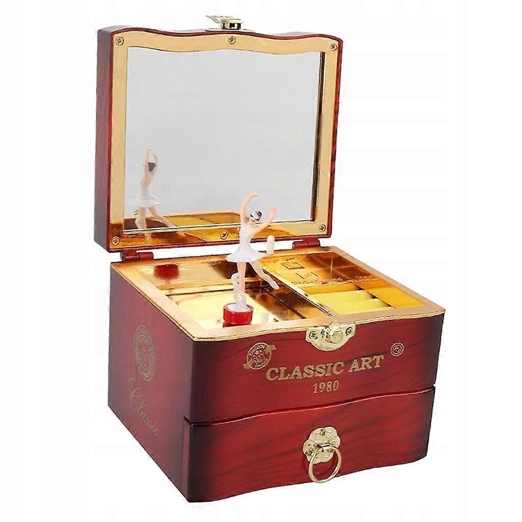 Vintage Music Box Rotating Dancer