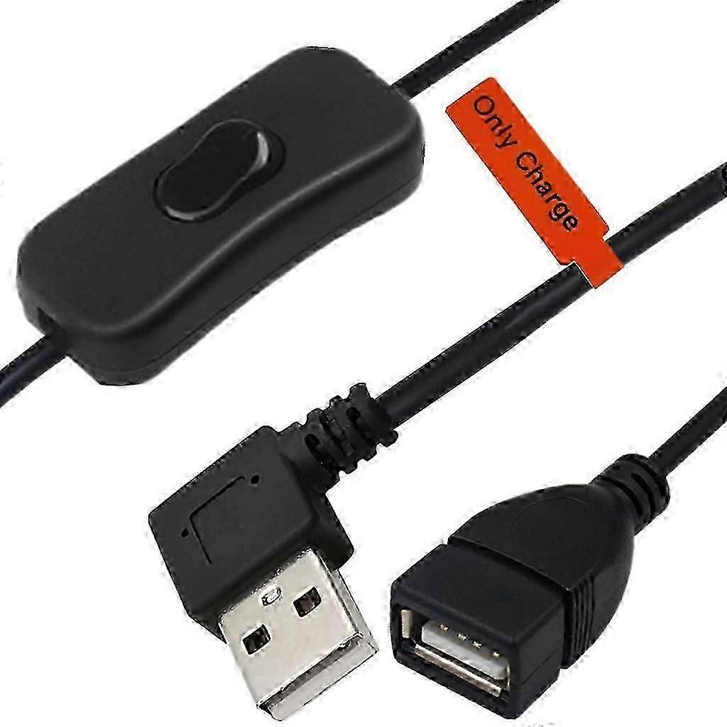 30cm USB Cable with Switch ON/OFF Cable Extension USB Fan Power Supply Line Durable Adapter Toggle for USB Lamp