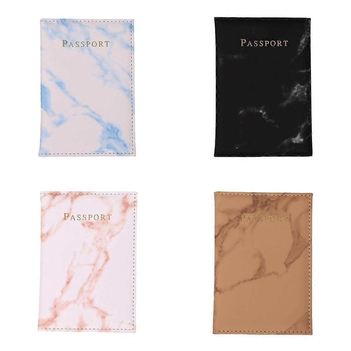 4x Passports Holder Card Case RFID Blocking Card Case Portable Business