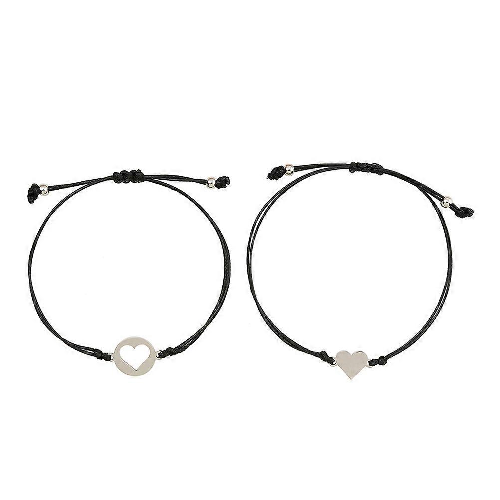 Chic Matching Heart Bracelets, Durable Build, Excellent Gifting Option