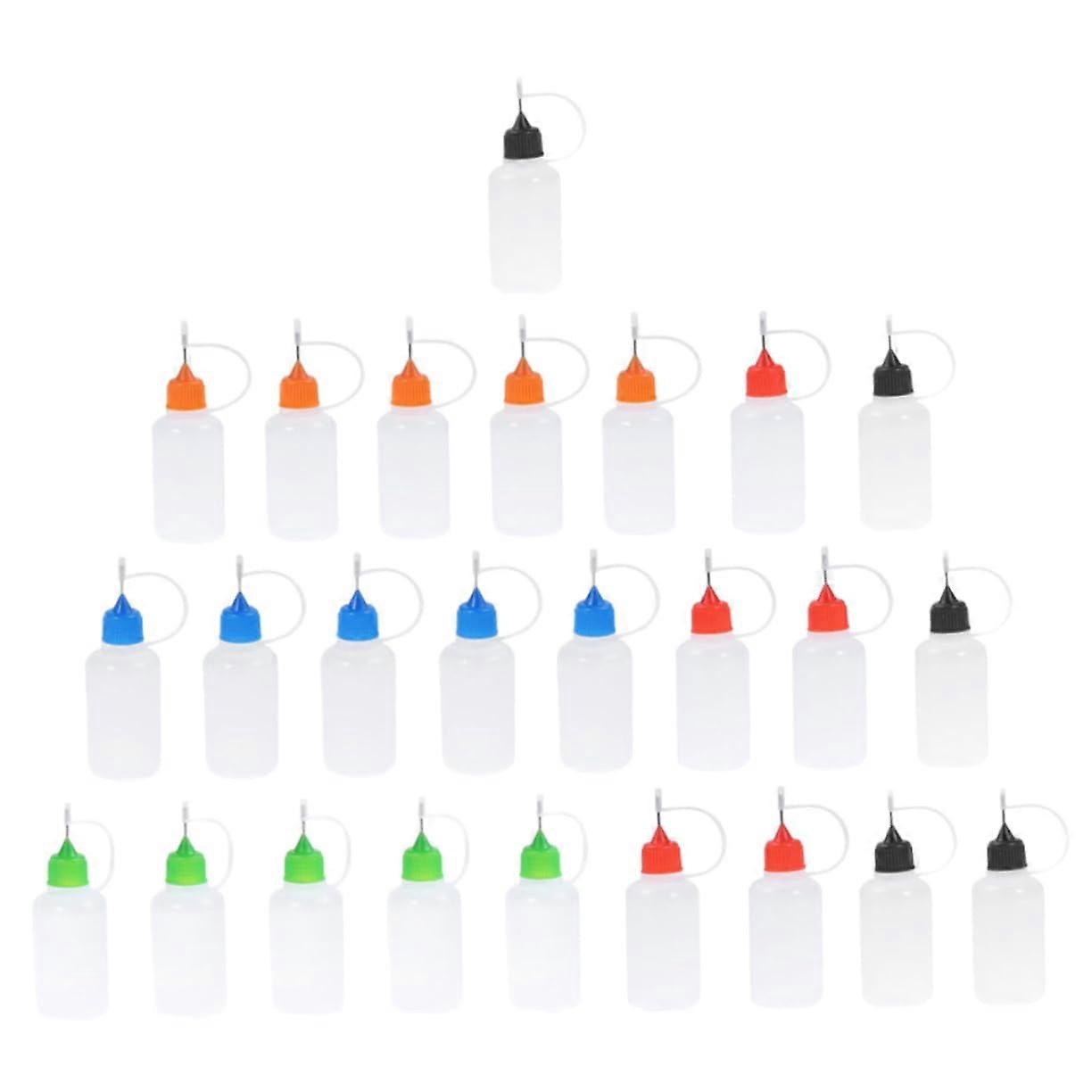 25Pcs Precision Tip Applicator Bottles for Paint Leakproof Pigment Containers