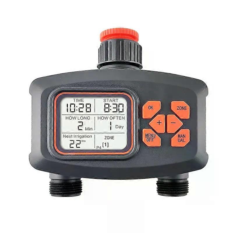 RainSeer 2-Way Water Timer LCD Display Timer Waterproof IP65 Home Garden irrigation Rainfall Timer Automatic Controller System