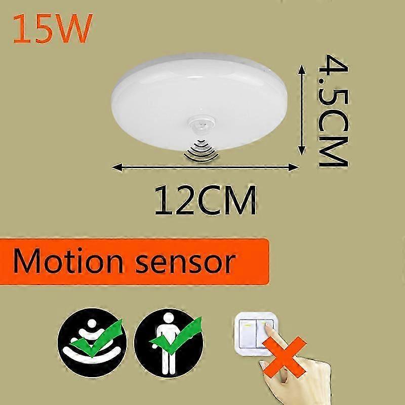Surface Mounted Pir Motion Sensor Led Ceiling Lamps 12w 18w Night Lighting Modern Ceiling Lights For Entrance Balcony Corridor
