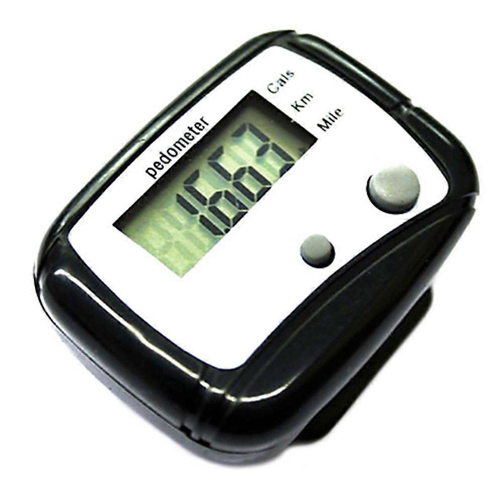 LCD Podometro Pocket Pedometer Model Counter Poodle Black Compact Size LCD Display