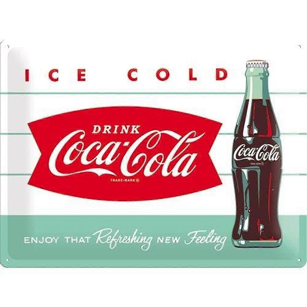 Hliníková cedule kovová cedule Coca-Cola - Diner Bottle