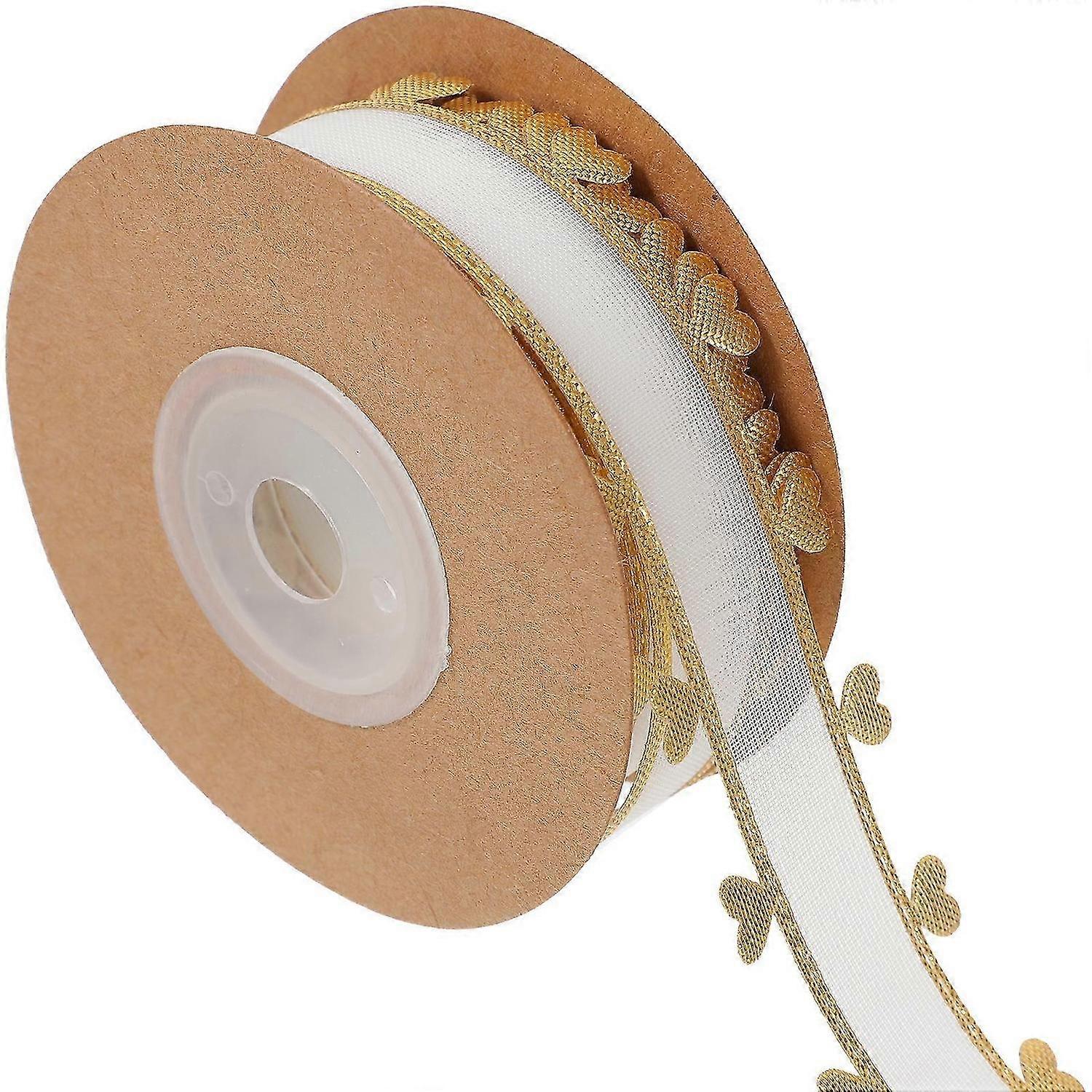 1 Roll Heart Pattern Gift Ribbon Gift Wrapping Ribbon Gift Ribbon Festival Package Ribbon for Wrappi