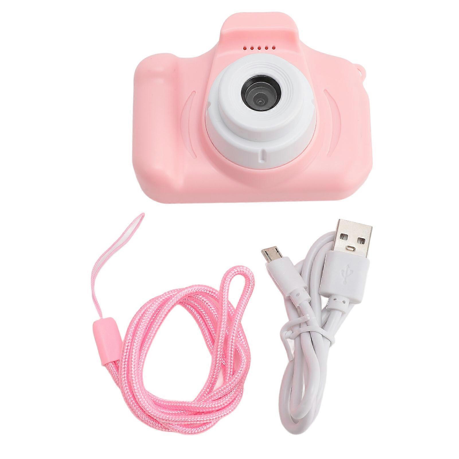 Kids 1080P Mini Digital Camera: 2" IPS Screen, Cartoon Frames, Fun Games, Durable