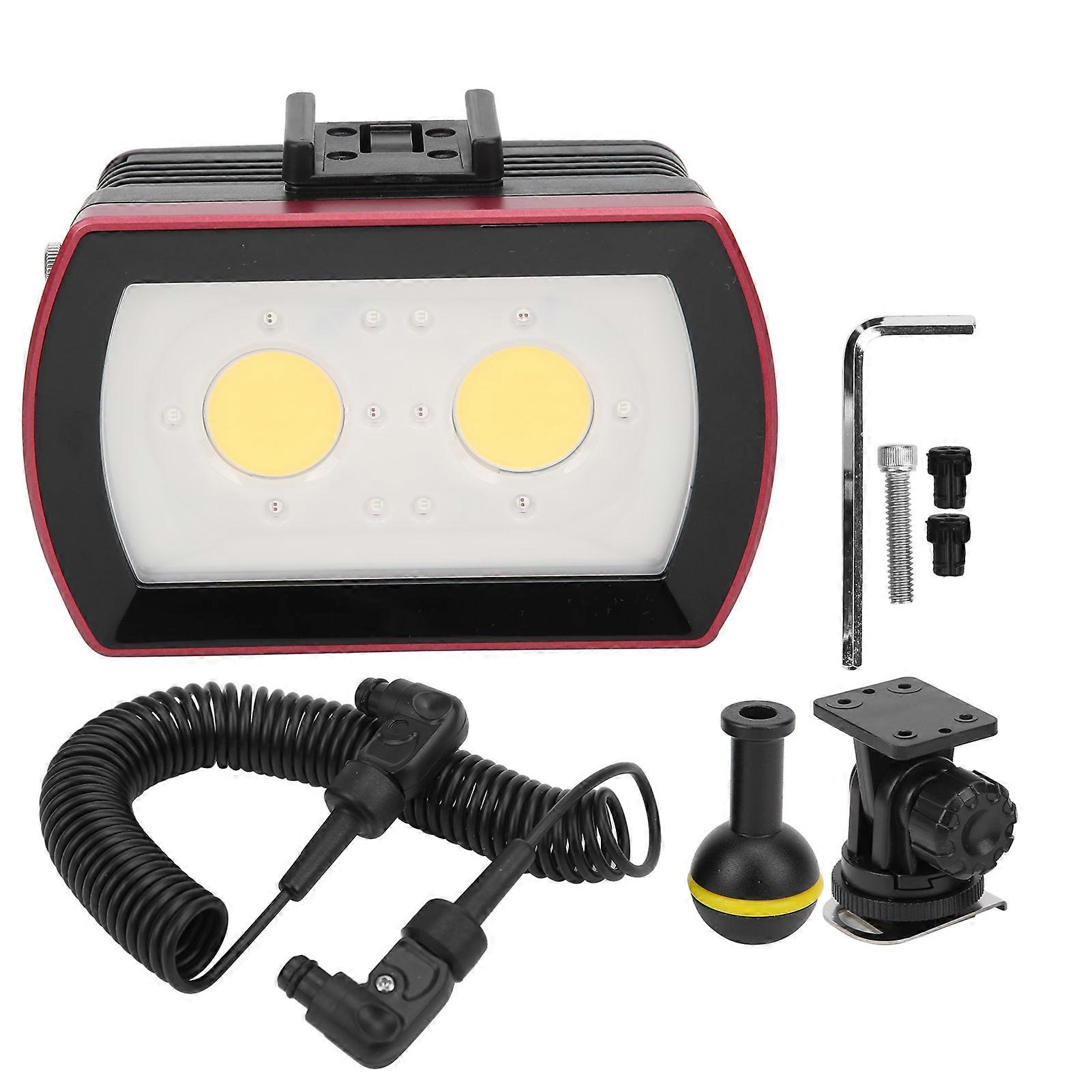 Mini Diving LED Light: 40m Waterproof Fill Light with Adjustable Brightness & Colors