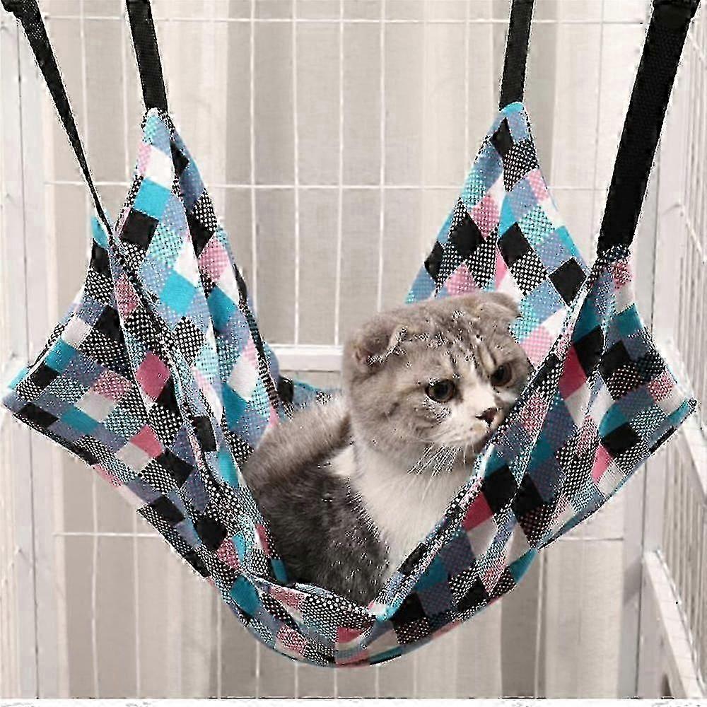 Large Hanging Cat Hammock with Hook for Pets - Ideal for Cats, Suitable for Ceiling, Window, Door, and Steps Use