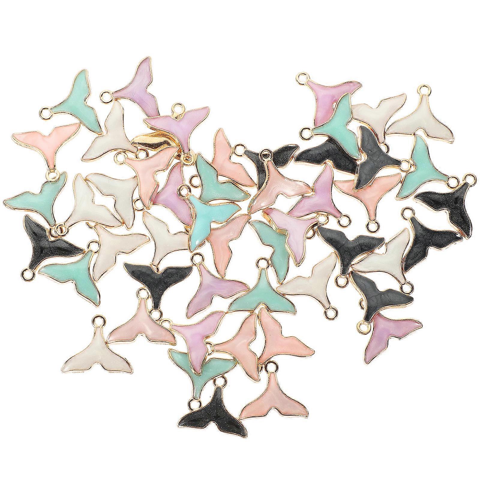 Here's a polished and engaging product description for your **50pcs Fish Tail Charms Alloy DIY Pendants**:
✨ **50pcs Fish Tail Charms Alloy DIY