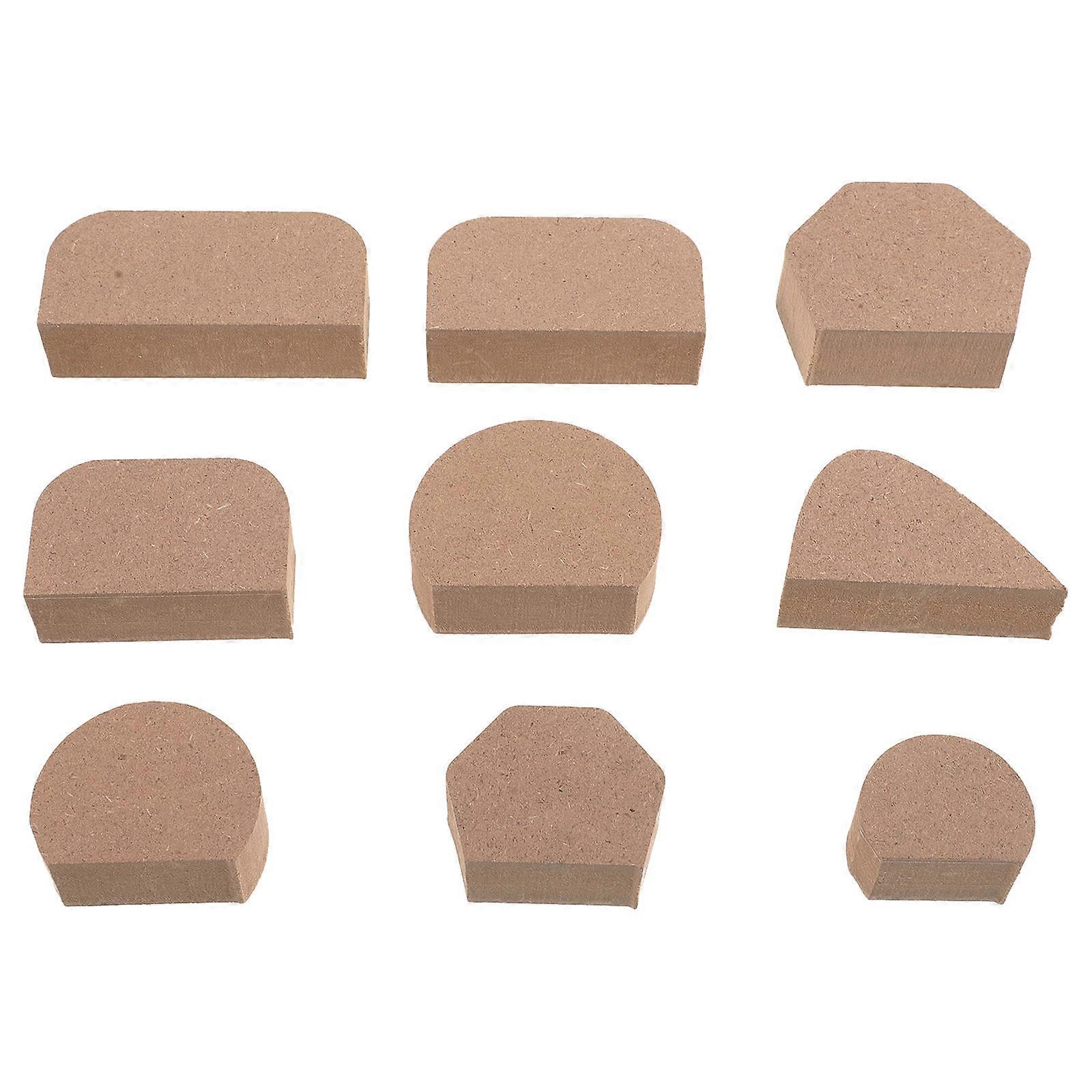 9pcs Reusable Pottery Mug Handle Molds DIY Handle Maker Tool Durable High Density Board for Handmade Ceramics Projects