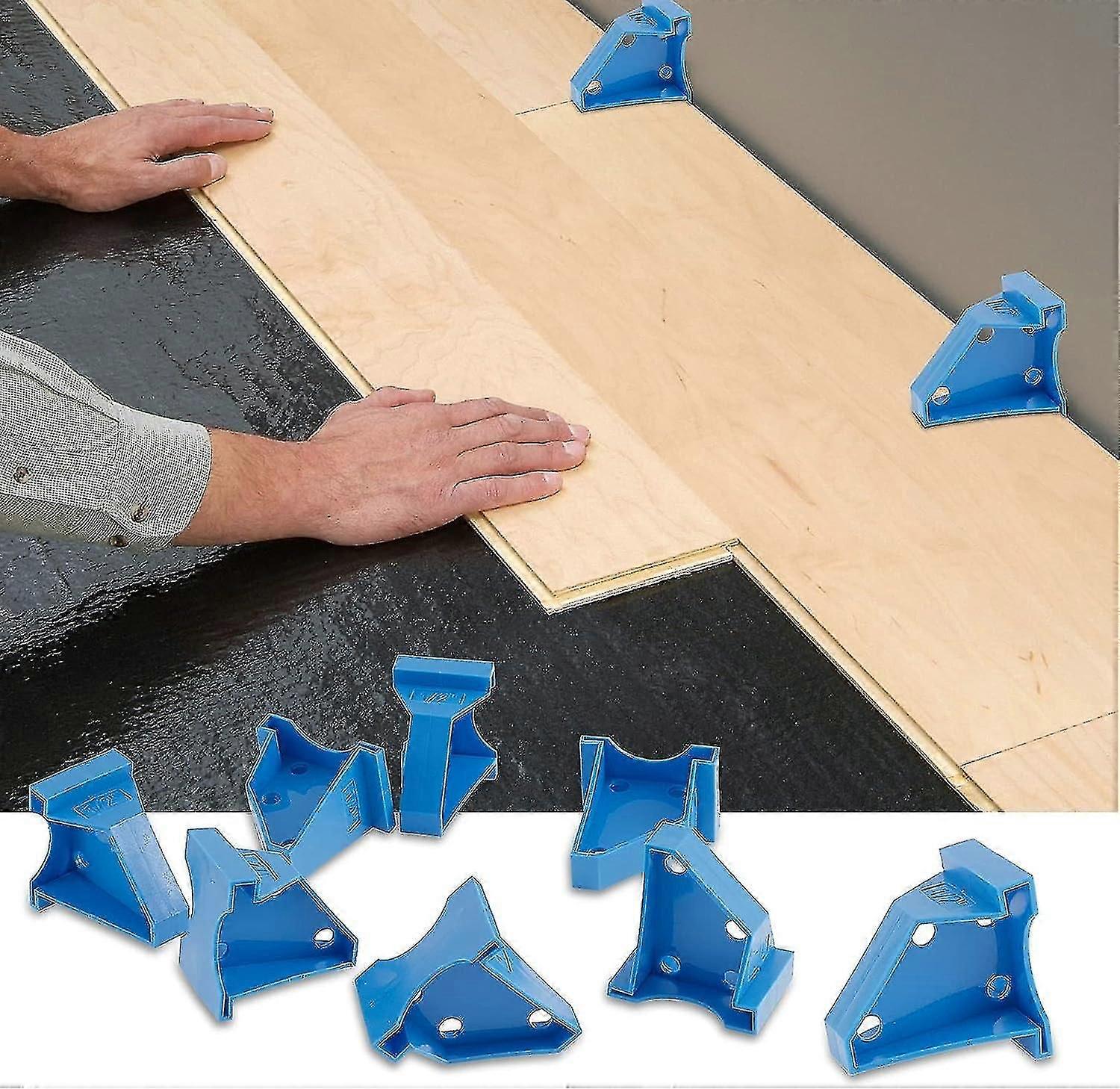 Auniqフローリングスペーサー、20パックラミネートウッドフローリングツール、1/4および1/2ギャップのフロアスペーサー、ビニール板と互換性あり、再回転複合床