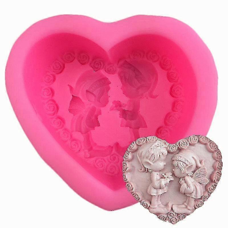 2025 Kuchenformen Formen Neues Paar Liebe Feenform Aromatherapie Gipsform 2pcs