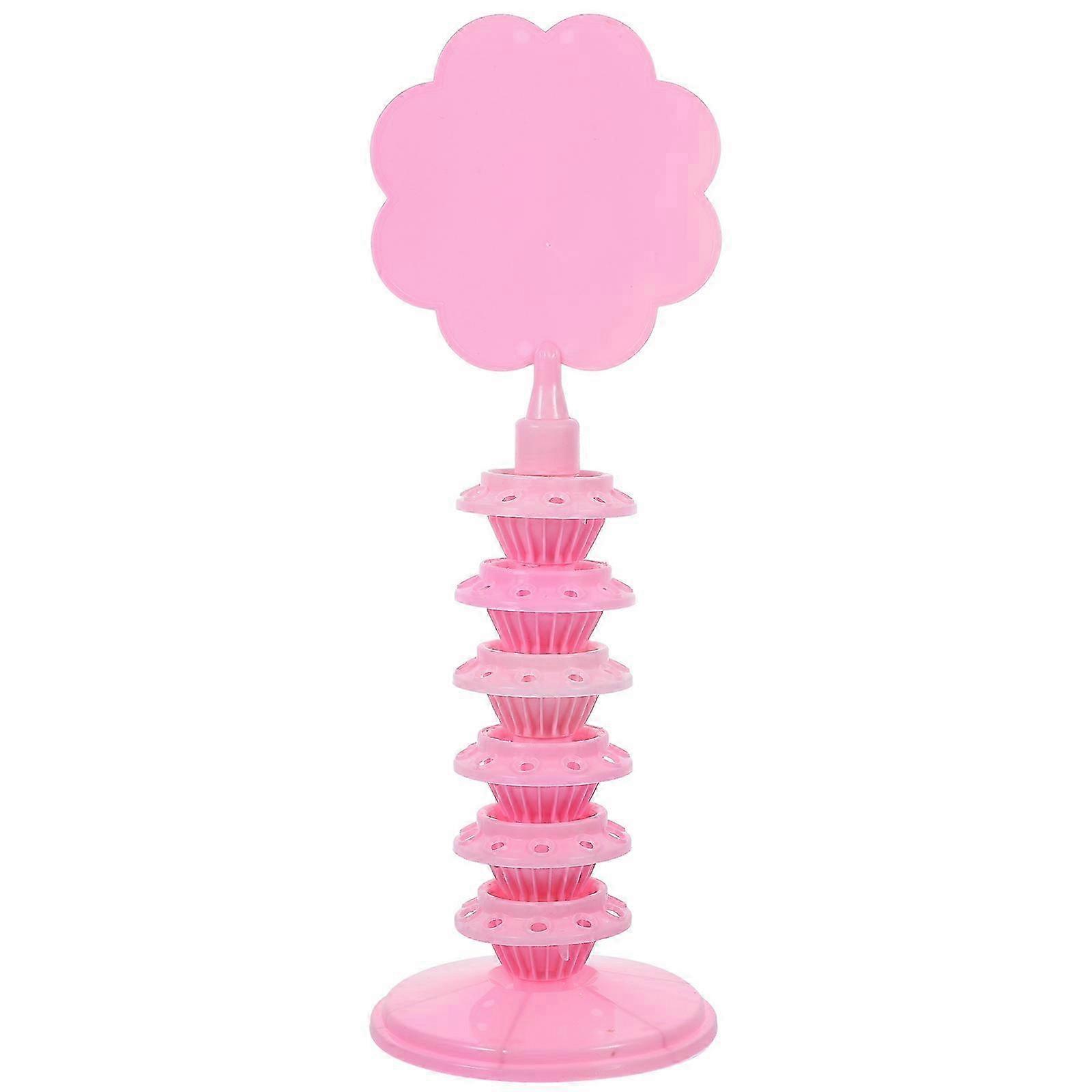 Cupcake & Lollipop Display Stand - 39x13,5x13,5cm - Pink