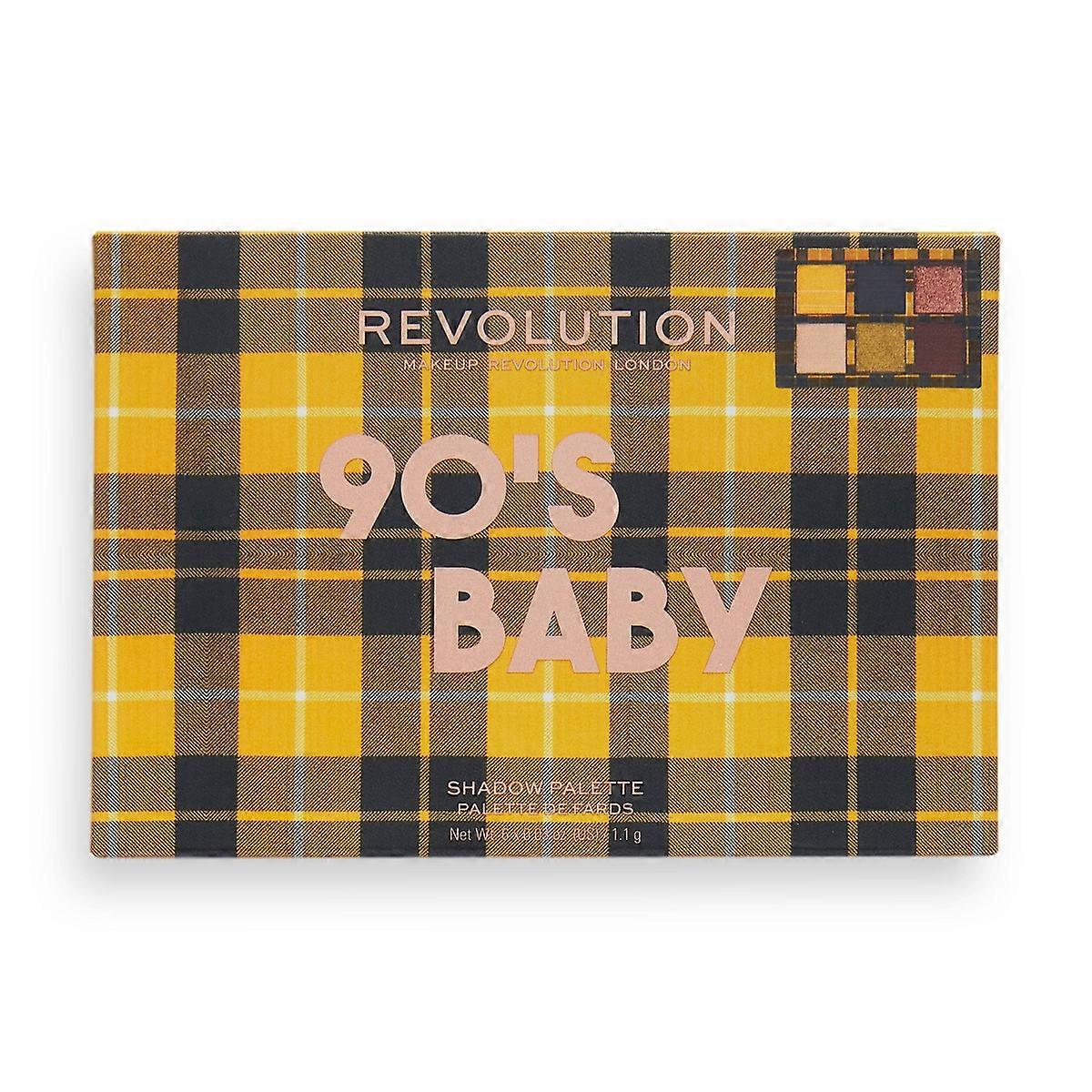 Makeup Revolution Power Shadow Palette, 90 年代婴儿 - 0.18oz