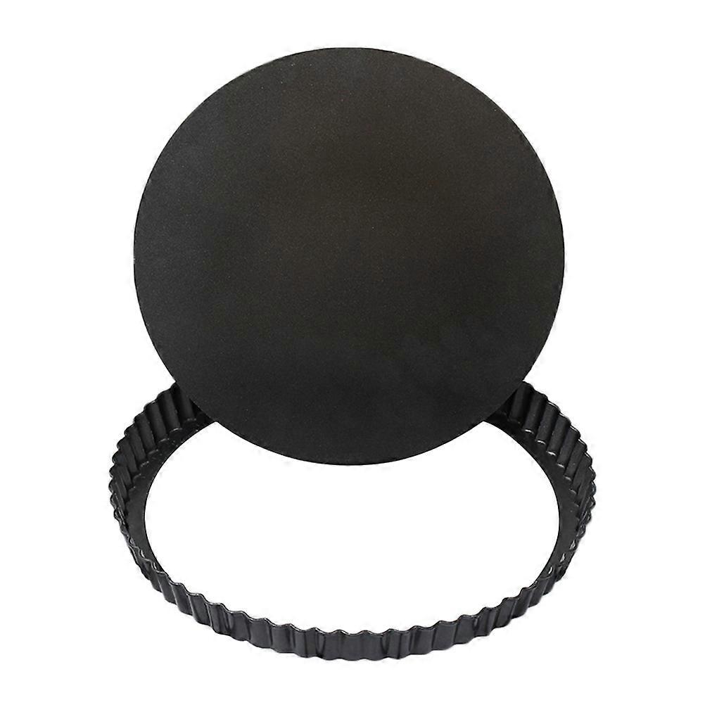 Carbon Steel Pizza Plate Non-Stick Baking Gadget Uniform Heating For Family 20X20X3CM Round Shape 1Set