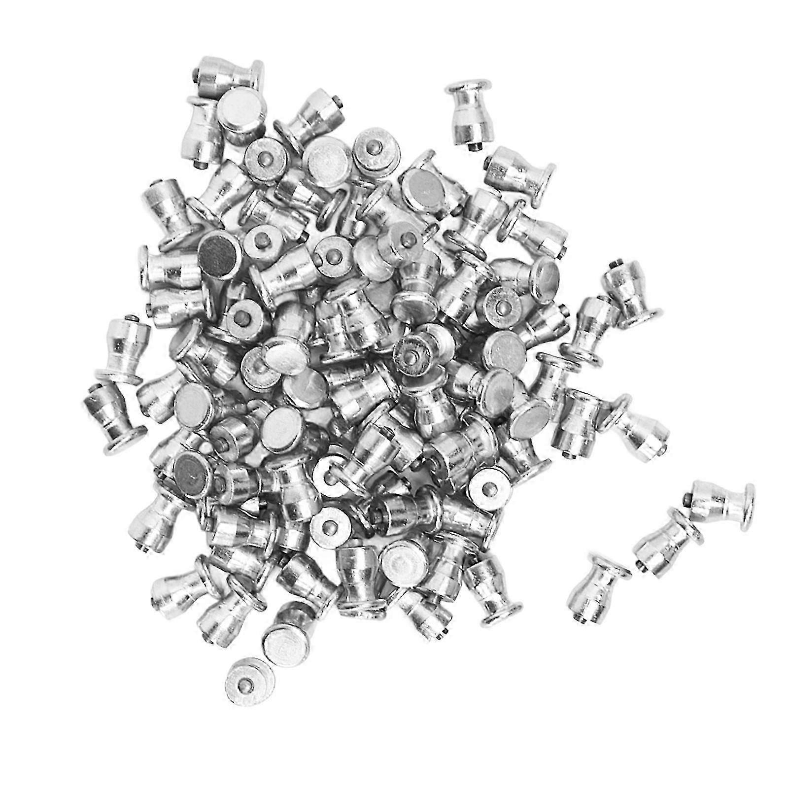 100 Stück silberne Reifenbolzenschrauben geeignet für Autos, Lastwagen, Fahrräder, Stiefel, Motorräder, ATVs, SUVs und anderes Autozubehör