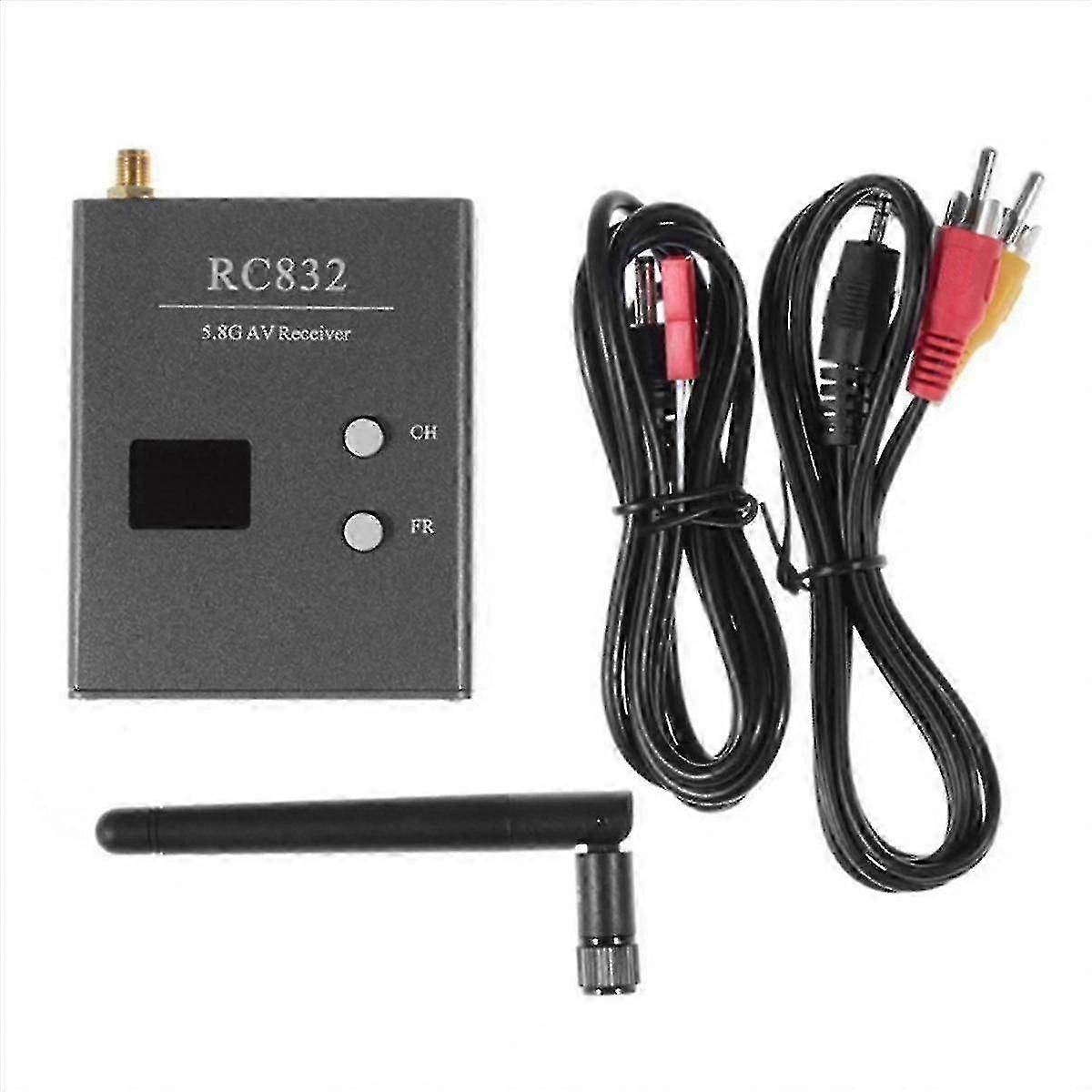 RC832 FPV Receiver 5.8GHz 48CH RC832 AV Receiver with Antenna for FPV Multicopter RC Quadcopter