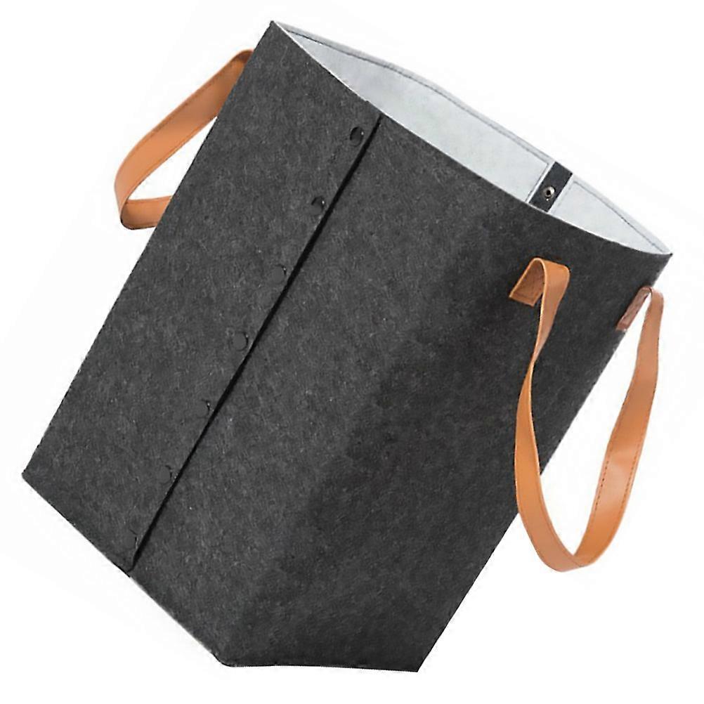 Foldable Laundry Basket Felt Organizer for Storage Use Portable Storage Basket