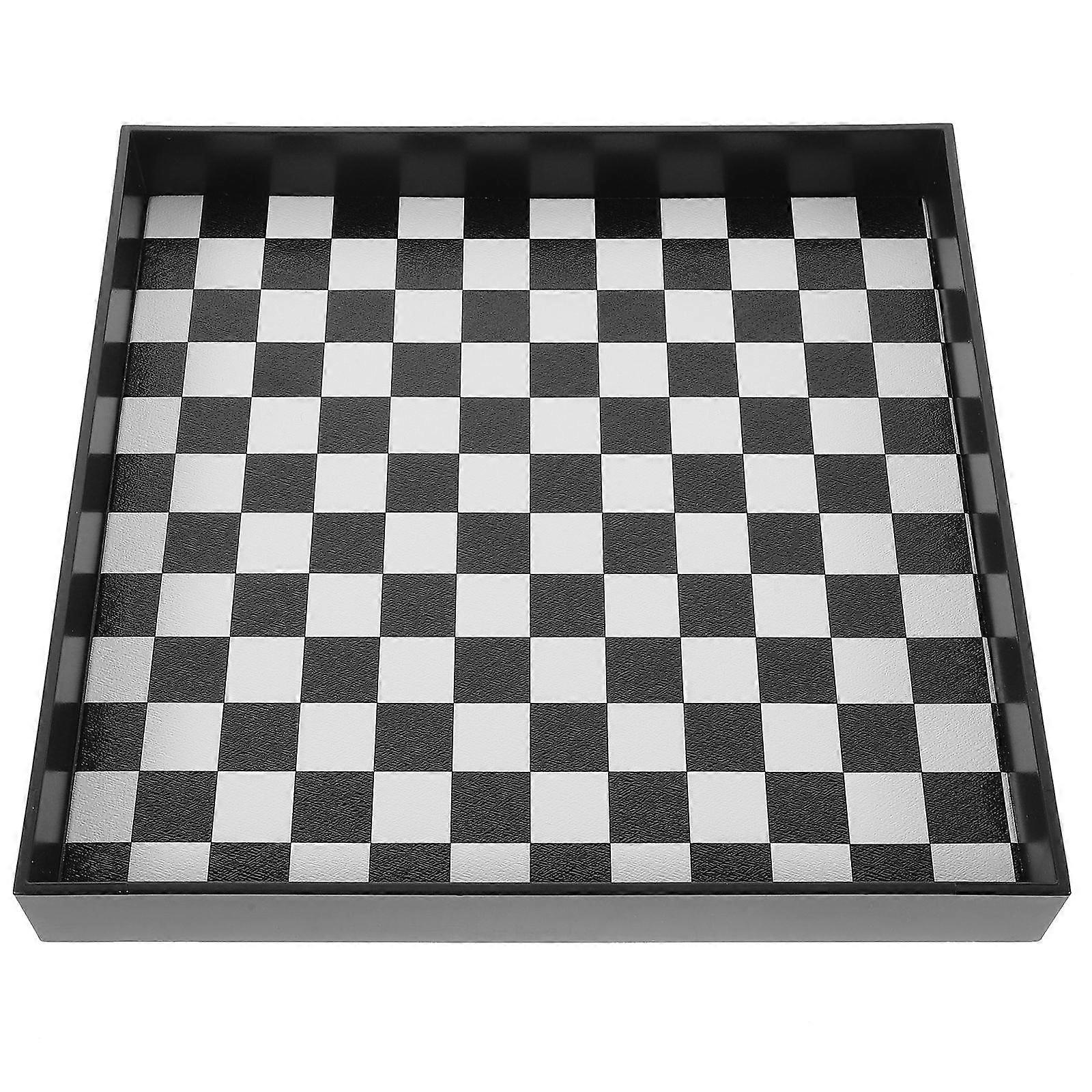 Storage Trays For Organizing Checkerboard Pattern Desktop Storage Plate Perfume Lotions 20X20X2.5CM 1Pack
