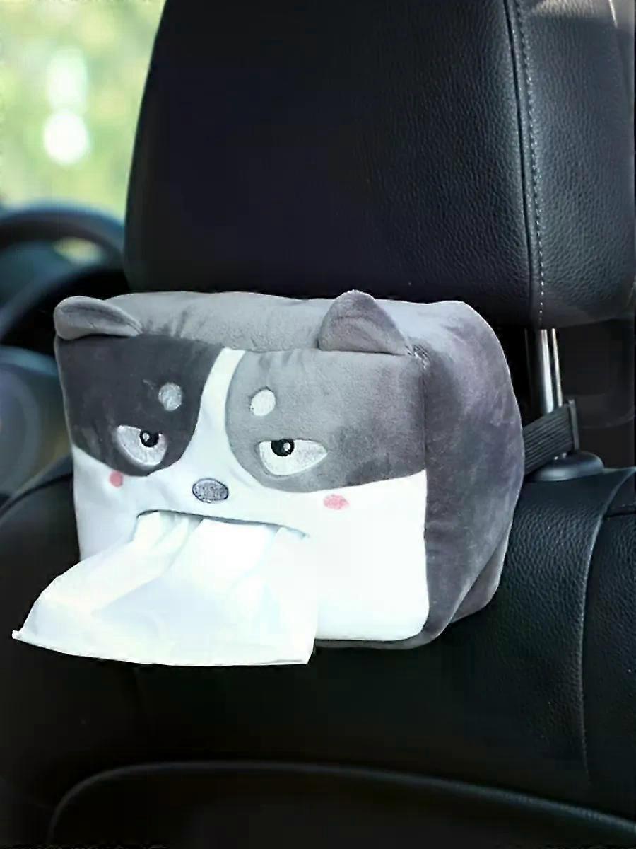 Cartoon Car Tissue Box, Multifunctional Car Tissue Box, Car Seat Back Tissue Box, Sun Visor Armrest Box Tissue Box Set, Household Tissue Box, Animal S
