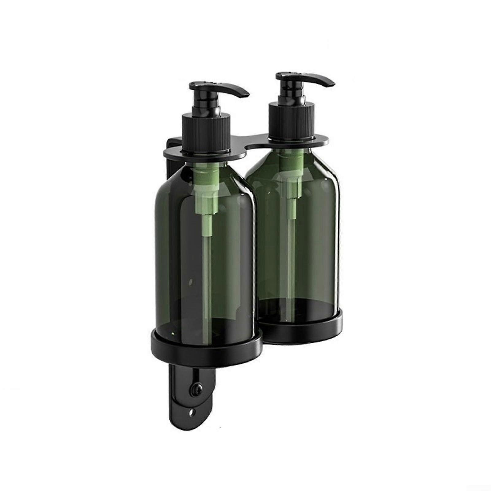 Wall-Mounted Soap Dispenser 300 ml Manual Pump Bottle for Bathroom Shower and Kitchen 2 Bottle Set