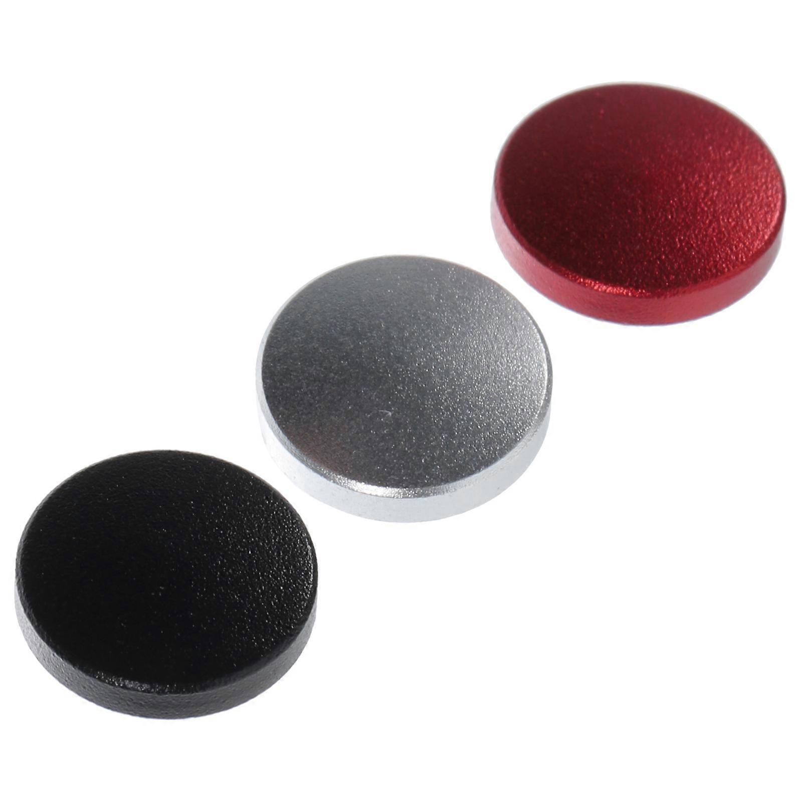 Shutter Button for Camera Aluminum Alloy Photography Upscale and Refined Design Red 1.00X1.00X0.50CM 3Pcs