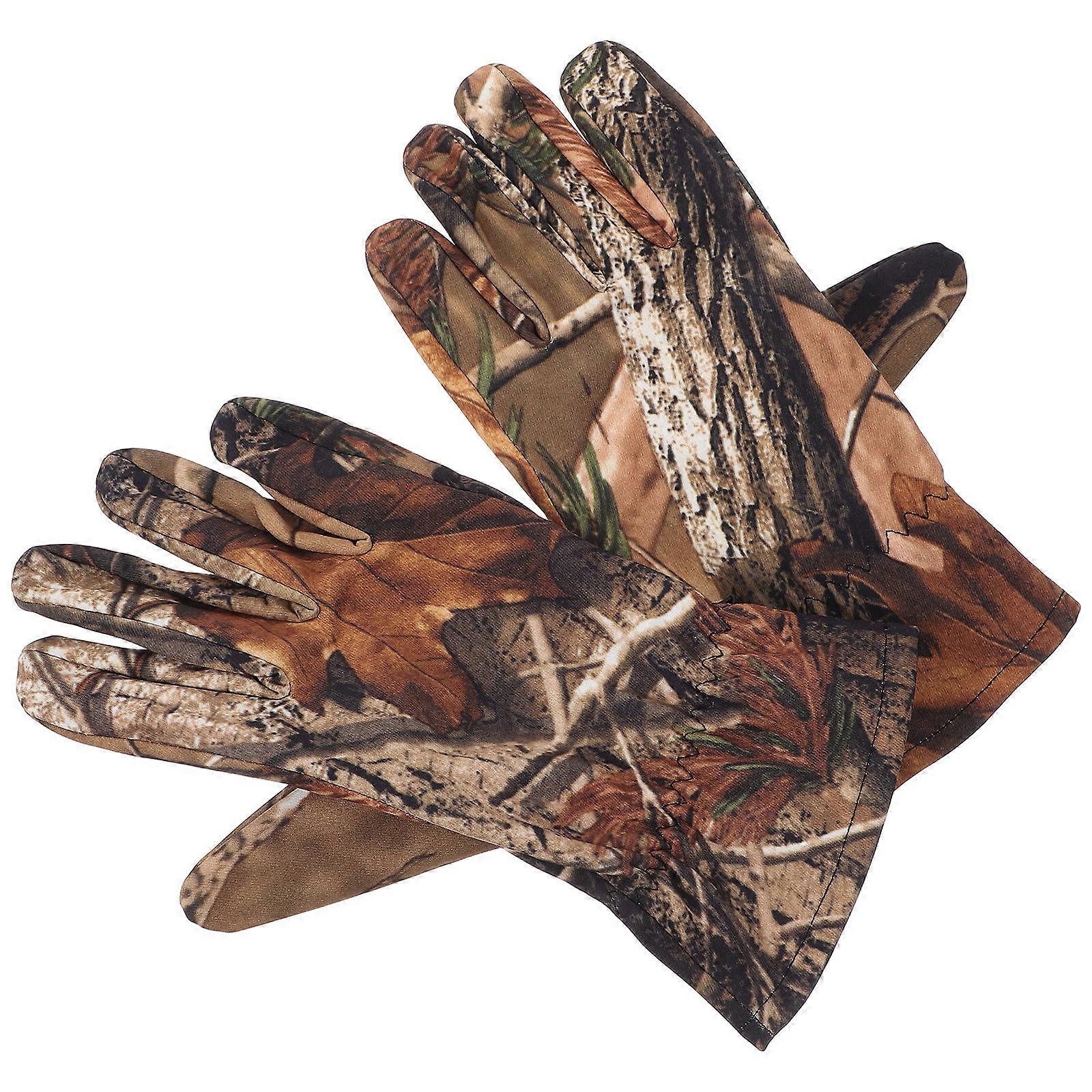 Insulated Camouflage Ski Gloves with Fleece Lining for Men – Ideal for Outdoor Sports, Hunting, and Cold Weather Activities
