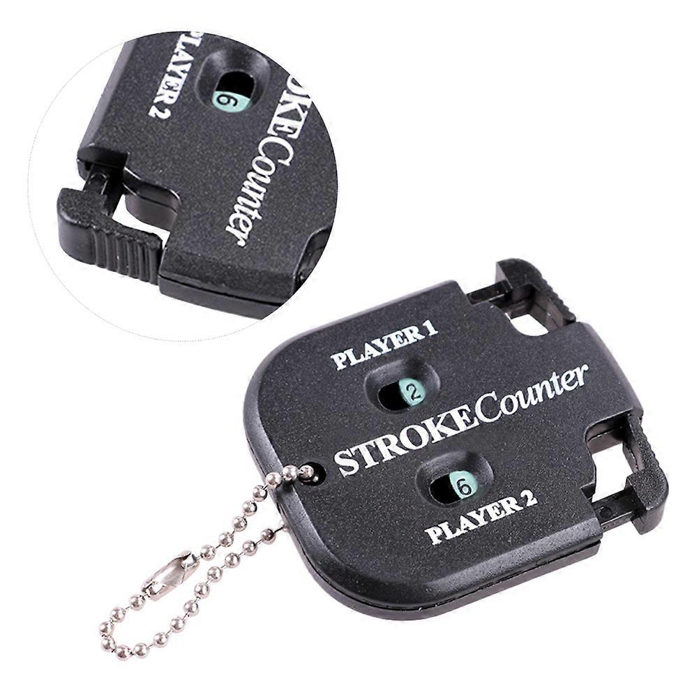 Score Counter Golf Scorer With Rubber Material Black 2 2x1 9x0 4in Button Press Operation 1Pack