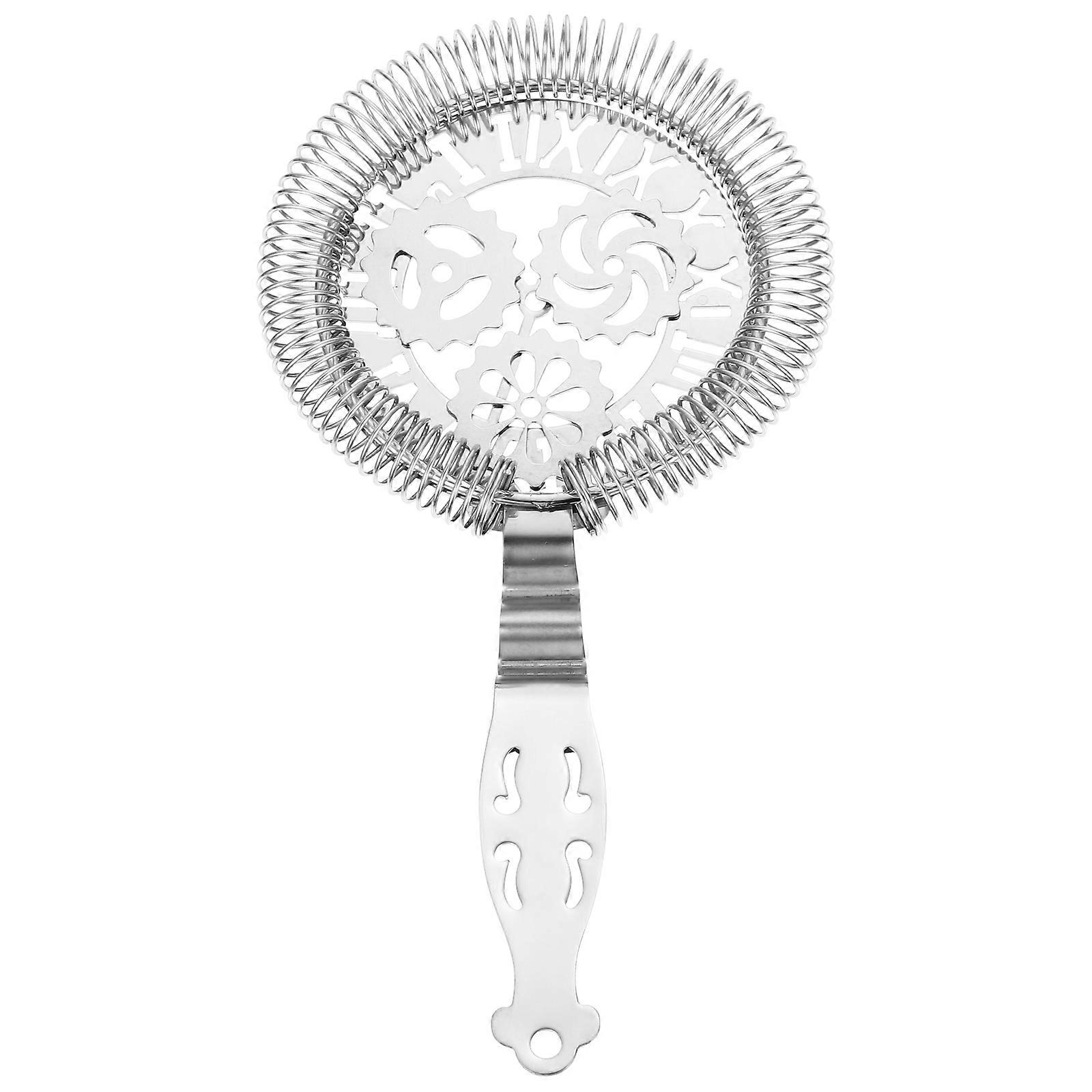Professional Ice Strainer Stainless Steel Strainer for Bartending Filtering Ice 1Pack