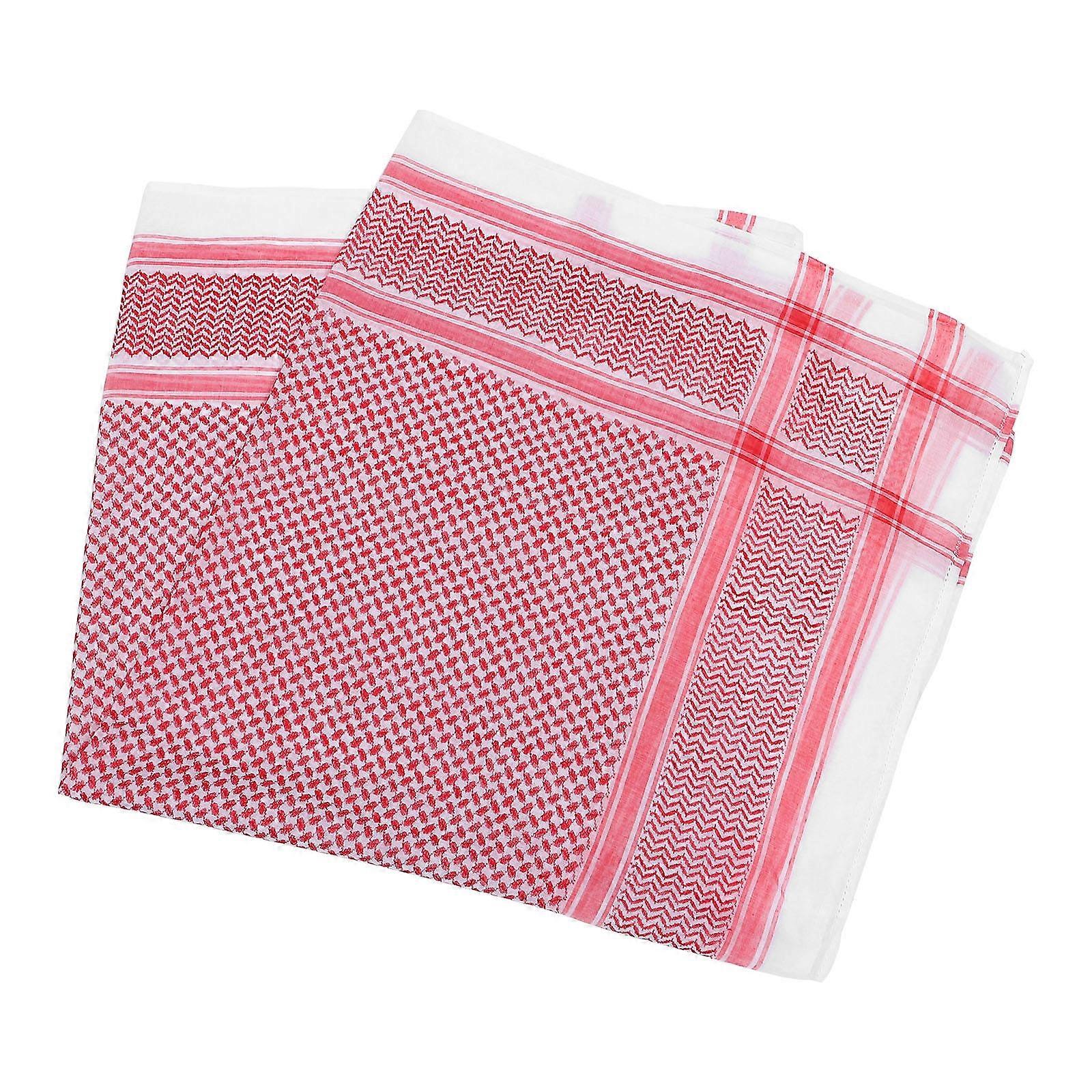Dubai Headscarf Middle East Shemagh Square Shape Polyester Material Wind Protection 1Pcs