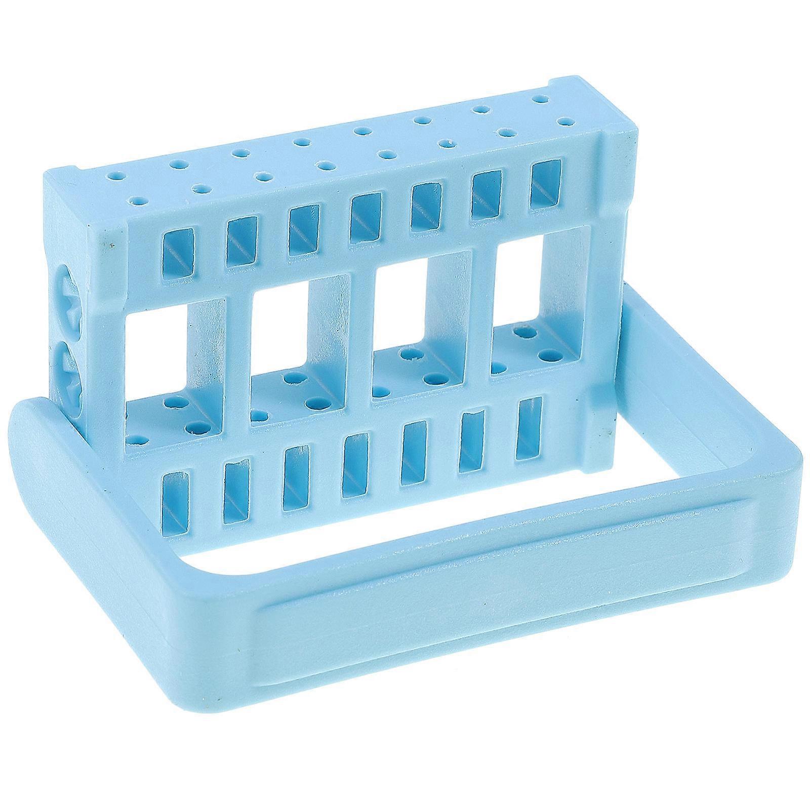 Nail Bits Holder Box Insert Design Manicure Tool Organizer Storage Solution Plastic 6.9*5.1cm 1Pack