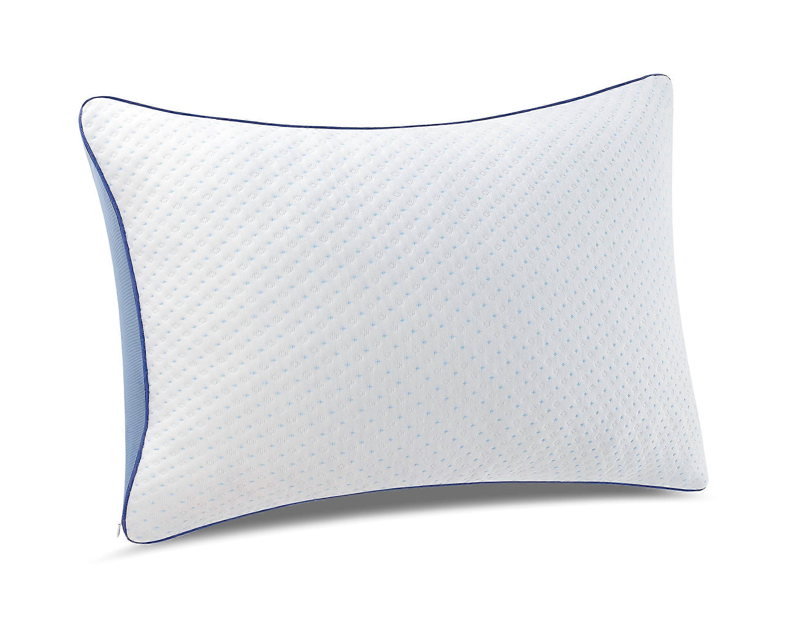 Ergonomic Memory Foam Pillow for Neck Pain – Adjustable Height Orthopedic Pillow – Bamboo Cover – 50x70