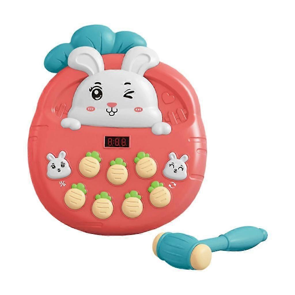 Rabbit Pulling Radish Game Hand-Eye Coordination Cartoon Boys and Girls RED