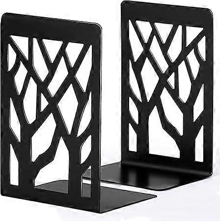 Metal children's CD bookshelf, book shelf, DVD folder rack, invisible shelf, bookends, 1 pair black