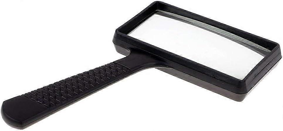 10x Portable Magnifying Glass, Rectangular Magnifying Glass, Scratch-free Glass Lens