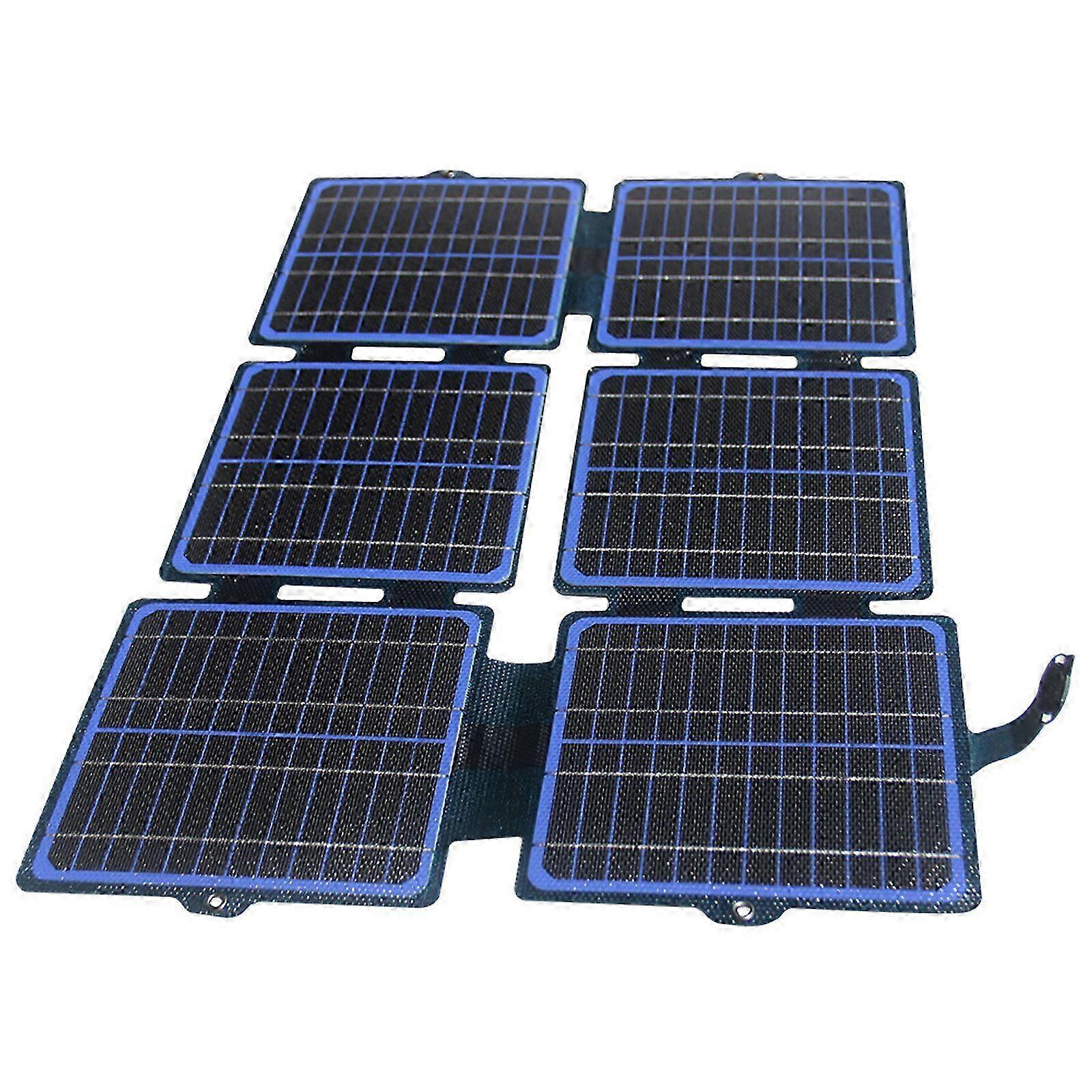 30W Folding Etfe Solar Panel Battery Charging Device Waterproof Monocrystalline Solar Panel Portable Mobile Power