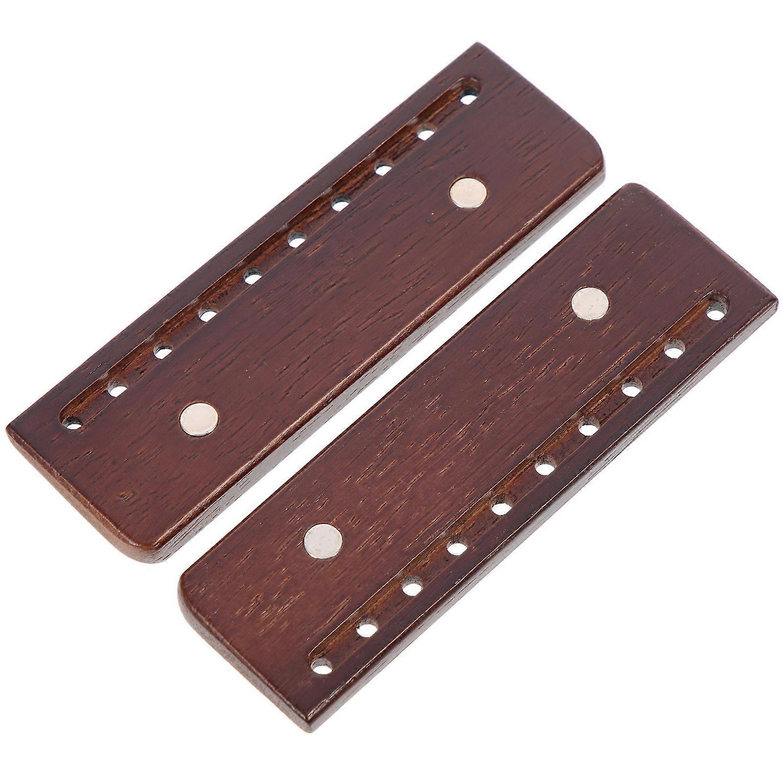 Handbag Clasps Magnetic Wood Bag Buckle Diy Accessories Rectangular Simple Wooden Design 2Pcs