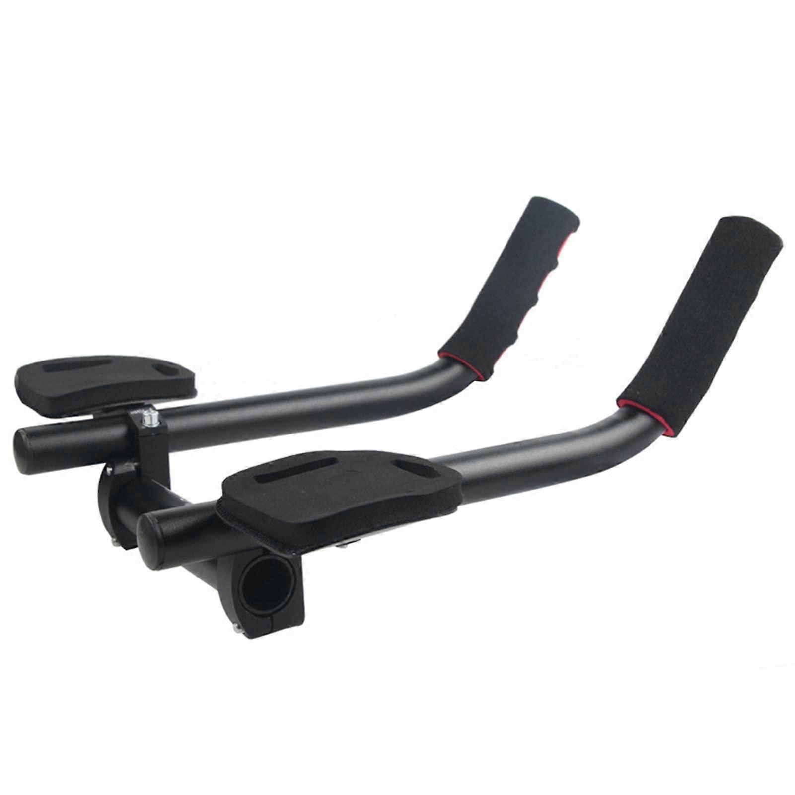 Bicycle Support TT Handlebar - Adjustable Clip Handlebar, Black, Sturdy for Road and Mountain Bikes, Triathlon Compatible