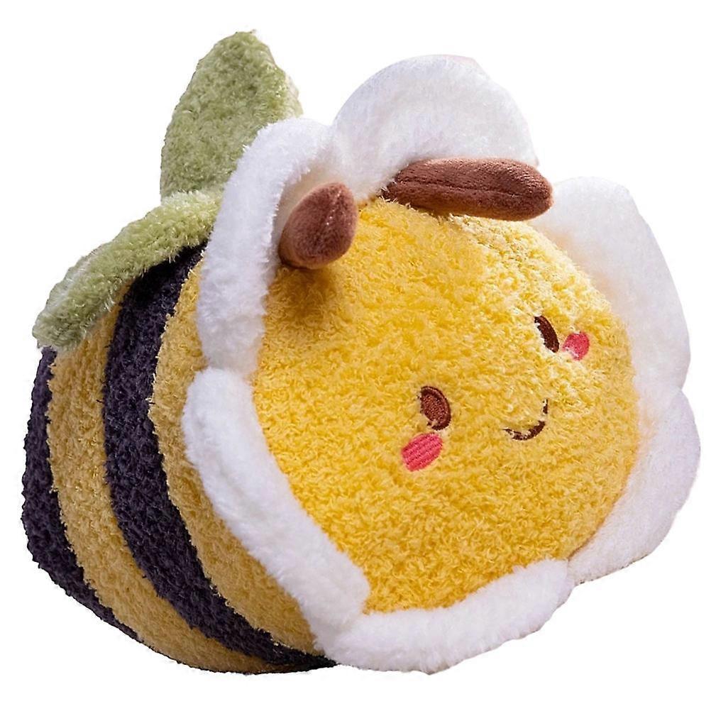 Cute Flower Bee Plush Throw Pillow – Soft Decorative Cushion for Sofa, Bed, Car, and Home Decor – Lightweight & Playful Design for Relaxation